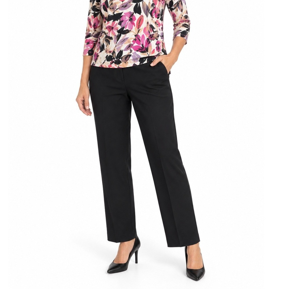 *NWT* Alfred Dunner Trousers Womens 18 Black Classic Fit Career Stretch Short